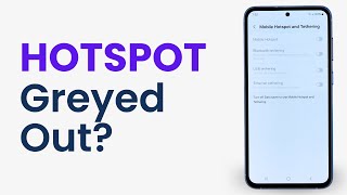How to Fix Samsung Mobile Hotspot Not Turning On [upl. by Dorren]
