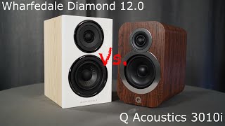 Wharfedale Diamond 12 vs Q Acoustics 3010i [upl. by Lleda241]