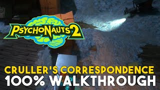 Psychonauts 2 Crullers Correspondence 100 Walkthrough All Collectible Locations [upl. by Auroora]