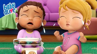 Waar zijn alle koekjes gebleven 🍪 Baby Alive Nederlands 🌈 NIEUWE SERIE 💦 Kindertekenfilms 💕 [upl. by Niwle]