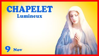 CHAPELET Jeudi 9 Novembre 🙏 Mystères Lumineux [upl. by Selma]