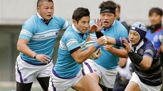 大学ラグビー13 【大学選手権】 同志社大学 vs 筑波大学 [upl. by Seuqcaj5]