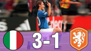 Italy 00 3x1 Netherlands  Semifinals Euro 2000  Highlights amp Goals [upl. by Phene]