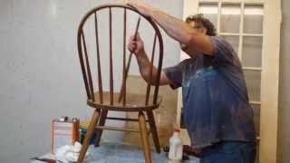 repairing oak chair spindle timeless arts refinishing [upl. by Beale490]