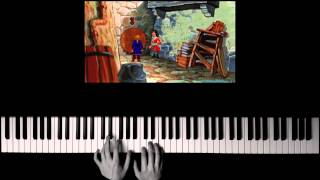 Monkey Island 2  Wheel of Fortune Piano Cover  SHEET MUSIC [upl. by Crockett402]