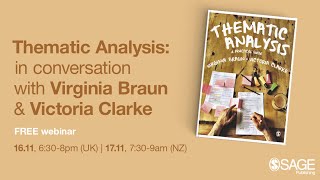 Webinar Thematic Analysis in conversation with Virginia Braun and Victoria Clarke [upl. by Range]