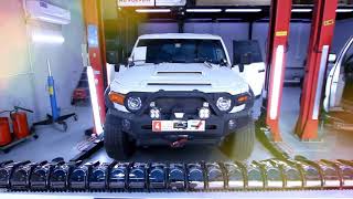 Rigid Industry Adapt Bar Light 50quot Installed in Cab Roof Toyota FJ Cruiser [upl. by Macmillan456]