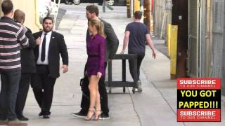 Joanne Froggatt arrives at Jimmy Kimmel Live in Hollywood [upl. by Merriam]