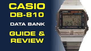 Casio DB810 Data Bank Watch Guide amp Review [upl. by Paresh]