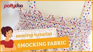 How to smockshirr fabric easily with your sewing machine [upl. by Ogdan83]