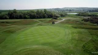 Golf Club de Wimereux  drone aerial video  Wimereux  Hole02 [upl. by Mathian823]