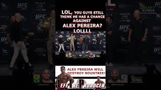 Khalil Rountree LOOKS SCARED and AFRAID standing in front of UFC Champion ALEX PEREIRA at UFC 307 [upl. by Sterling944]