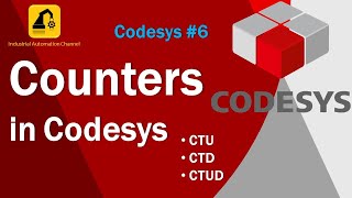 Codesys 6 How to use counters CTU  CTD  CTUD in Codesys using Ladder Logic [upl. by Mieka]