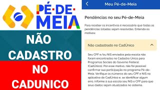 PENDÊNCIAS NO SEU PÉ DE MEIA NÃO CADASTRO NO CADASTRO ÚNICO COMO RESOLVER [upl. by Aschim]