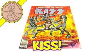 KISS Comic Book 1 Issue 1977 Marvel Comics Super Special Magazine with Blood Ink Kids Toy Reviews [upl. by Dorraj]