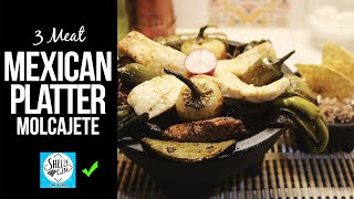 Mex Dinner Idea 3 meat molcajete mexicanfood quickmexdinneridea dinneridea molcajete [upl. by Lalage]