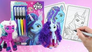 Coloring Misty and Queen Opaline My Little Pony Activity Book [upl. by Atneciv]