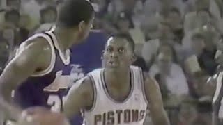 Dennis Rodman shuts down Magic Johnson  1988 Finals Game 5 [upl. by Ahsikyt]