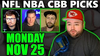 Monday Picks with Kyle Kirms  NFL NBA CBB 1125 [upl. by Newob]