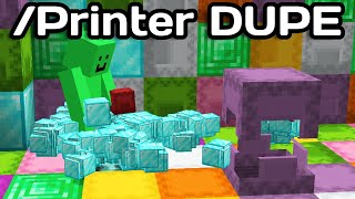 Minecrafts quotPrinterquot Duping Method 2024 [upl. by Litha]