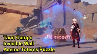 Anemo Elemental Monument Invisible Wall Puzzle  Tanit Camps  Genshin Impact 34 [upl. by Leahcir175]