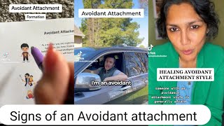 sings of an AVOIDANT ATTACHMENT STYLEWhy most men have this attachment style [upl. by Masao947]