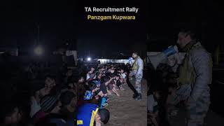 🔥 TA Army Recruitment Rally at Panzgam Kupwara 🇮🇳 motivationalvideo shorts attitude 💪 [upl. by Eillime355]