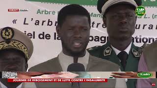 Version Française Président Bassirou Diomaye FAYE à Touba pour la Journée Nationale de LArbre 2024 [upl. by Amilas]