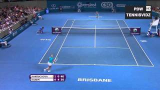 Kanepi vs Hantuchova Brisbane 2012 Highlights [upl. by Bianka]