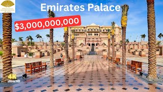 The 3 Billion Emirates Palace 7Star UltraLuxury Hotel In Abu Dhabi  Full Experience [upl. by Laden412]