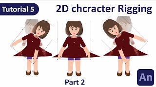 Adobe Animate CC 2023 How to rigging in 2d character animation  Part 2  Hindi  Urdu [upl. by Aridaj]