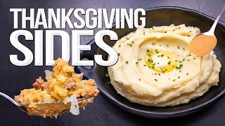 THE BEST MASHED POTATOES GRAVY amp STUFFING THANKSGIVING TRIFECTA  SAM THE COOKING GUY [upl. by Lugo]