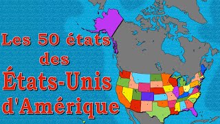 Géographie  les 50 états des étatsunis dAmérique et leurs capitales classés par date [upl. by Ballman]