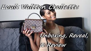 Louis Vuitton Croisette Damier Ebene Unboxing Reveal and Review [upl. by Walliw]