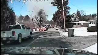 Gas Leak Leads to House Explosion on Tape [upl. by Hellman]