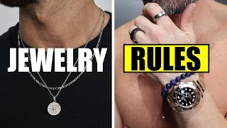 10 Mens Jewelry Wearing Dos amp DONTs Rules ALL Men Should Follow [upl. by Ihsoyim]