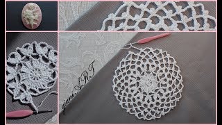 How to Crochet a Dream Catcher Doily very easy pattern [upl. by Ajat]