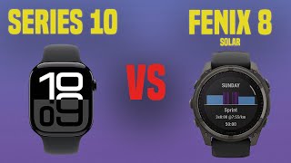 Apple Watch Series 10 vs Garmin Fenix 8 Solar [upl. by Atis]