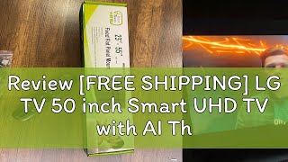 Review FREE SHIPPING LG TV 50 inch Smart UHD TV with AI ThinQ 4K TV 50UP7750 Magic Remote [upl. by Hgeilyak]