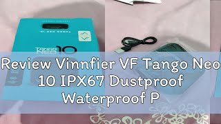 Review Vinnfier VF Tango Neo 10 IPX67 Dustproof Waterproof Portable Bluetooth Speaker Support USB P [upl. by Serrell]