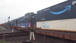 6262024 CSX eastbound intermodal train in Marion Ohio [upl. by Anikahs]