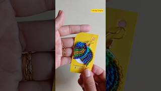 Brinco em crochê TUNISIANO Aula disponível aqui no meu canal chill crochet [upl. by Eilsek]