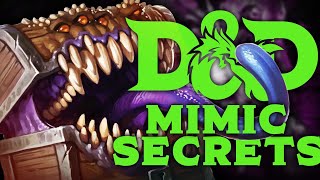 Everything About Mimics Dungeons and Dragons [upl. by Varhol]