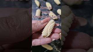 How to make Gnocchetti Sardi 💕 pasta vegan shortvideo shortviral [upl. by Igig758]