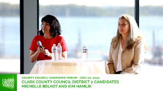 Clark County Council District 2 Candidates • Michelle Belkot and Kim Hamlik [upl. by Glynnis]