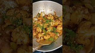 Easy lunch recipe without souce gobhi chilli phoolgobhi fry viral recipe new recipe trending [upl. by Saucy]