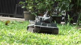 RC Tiger I Tank 116 with DIY Sound Module [upl. by Nedyarb495]