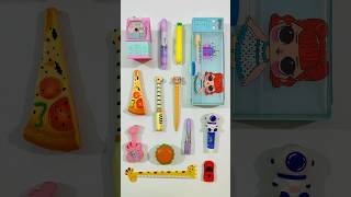 Amazing Fancy Stationery Collection Pencil Box Highlighter Pen Pencil stationery backtoschool [upl. by Dev]