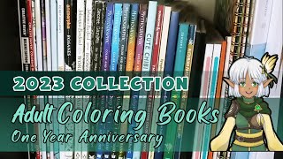 2023 Coloring Book Collection  1 Year of Coloring Hobby [upl. by Poppas]