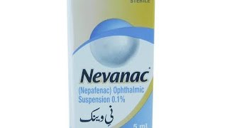 Uses of the drops Nevanac eye drops for pain and inflamination of Eye [upl. by Bronson]